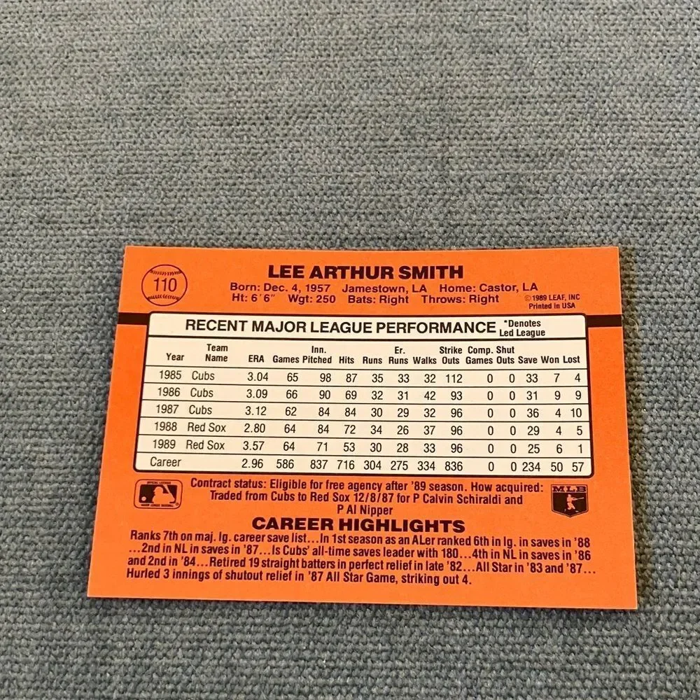 1990 Donruss Boston Red Sox Baseball Card Trading Card